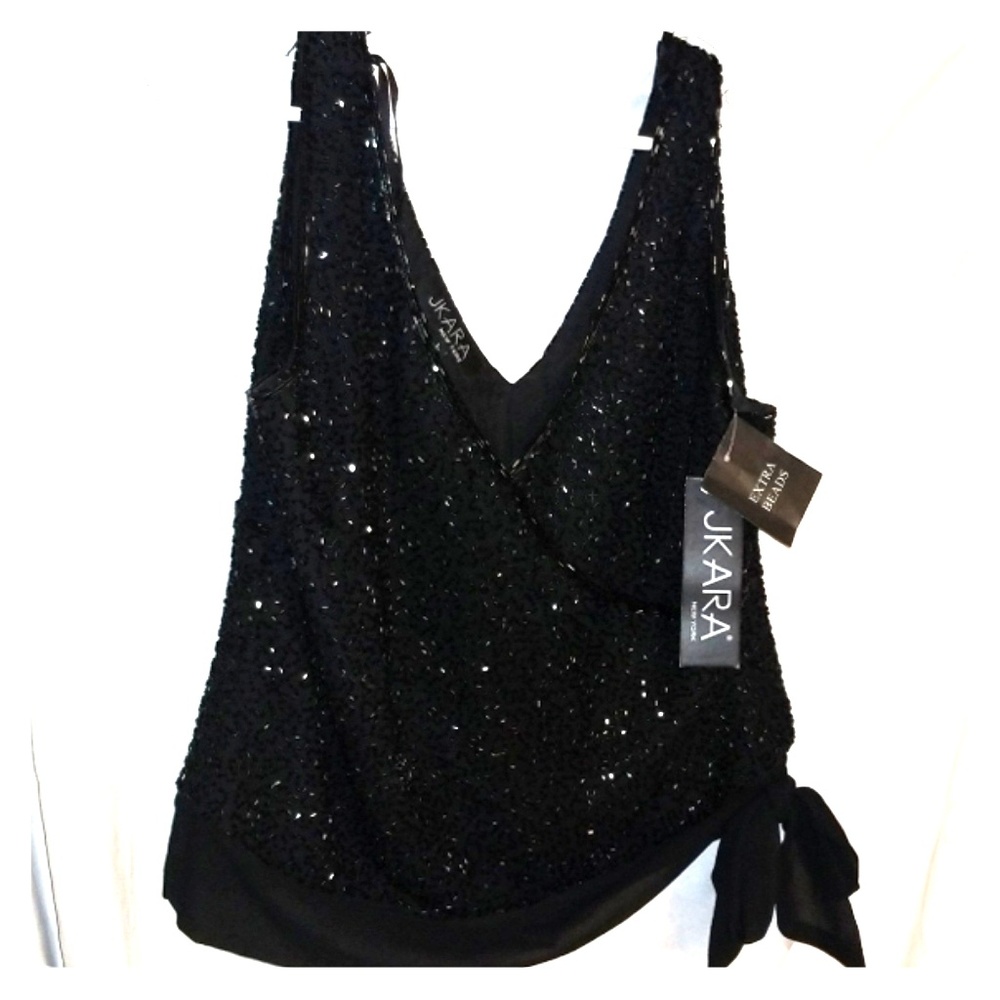 JKARA New York Beaded Top